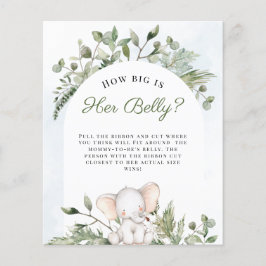 Hur stort är hennes blåa babyskor?