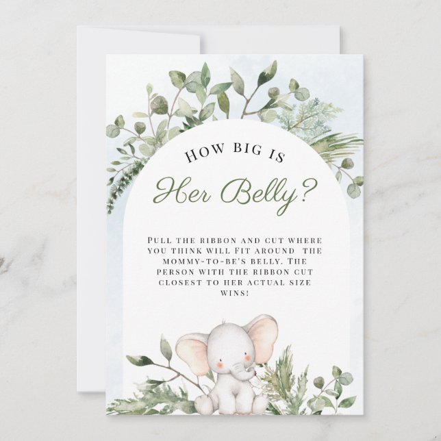 Hur stort är hennes blåa babyskor? inbjudningar (Framsida)