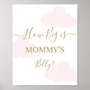 Hur stort är Mamma Belly Clouds tecken Poster