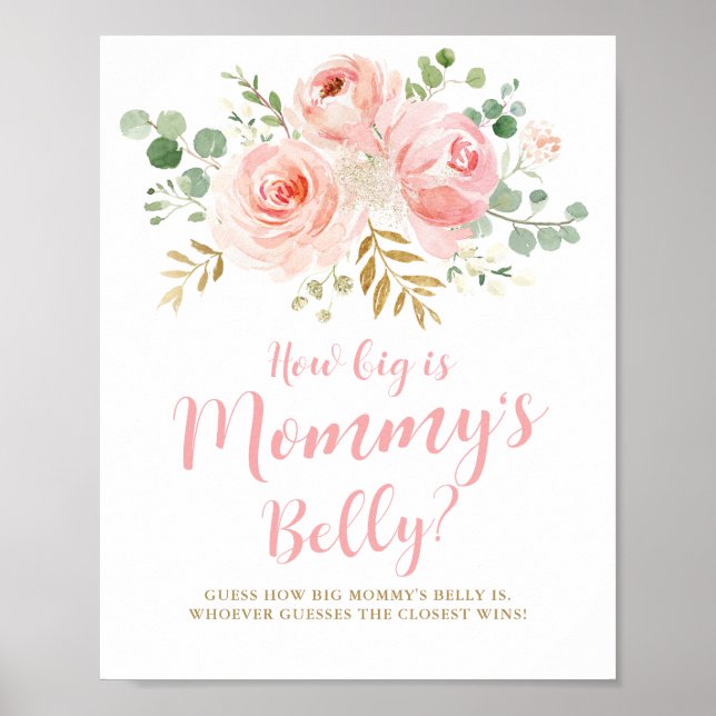 Hur stort är Mamma Belly Game-tecknet Poster (Framsidan)