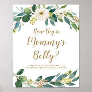 Hur stort är Mamma Belly Game-tecknet Poster