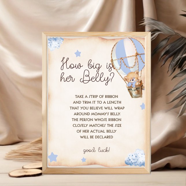 Hur stort är Mamma Belly Pojke duschspel? Poster (Skapare uppladdad)