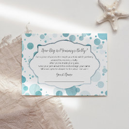 Hur stort är Mamma Belly Trendig Baby Shower Game? Tilläggskort