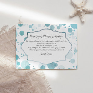Hur stort är Mamma Belly Trendig Baby Shower Game? Tilläggskort