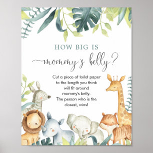 Hur stort är mamma sköljande babyduschspel? poster