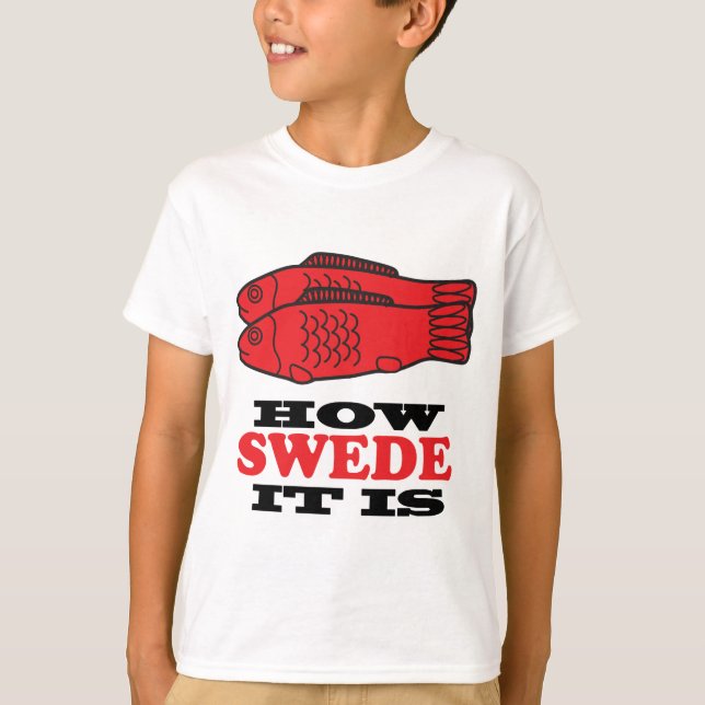 Hur svensk den är t-shirt (Framsida)