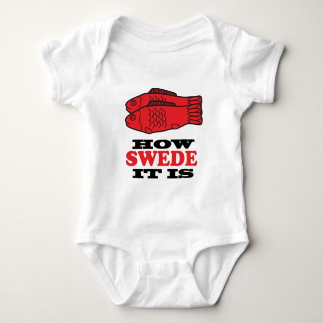 Hur svensk den är t-shirt (Framsida)