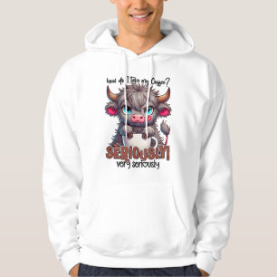 Hur tar jag min kaffe? Seriöst. Väldigt seriöst  Hoodie