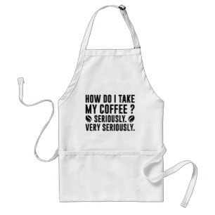 Hur tar jag mitt kaffe? förkläde