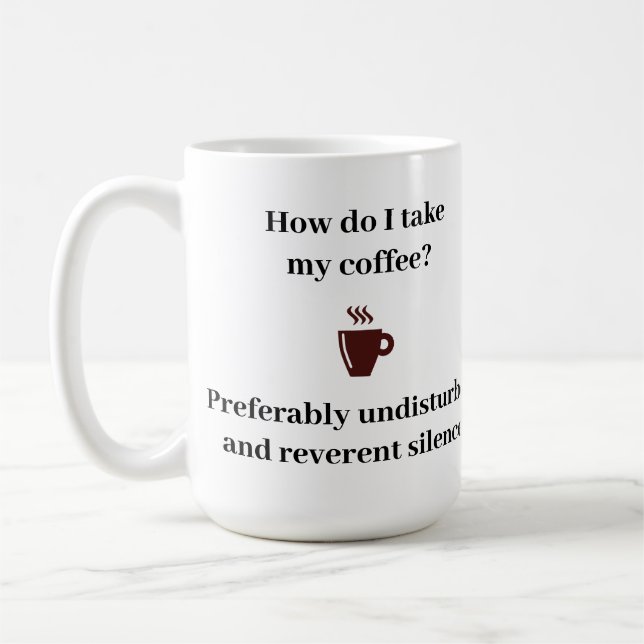 Hur tar jag mitt kaffe? kaffemugg (Vänster)