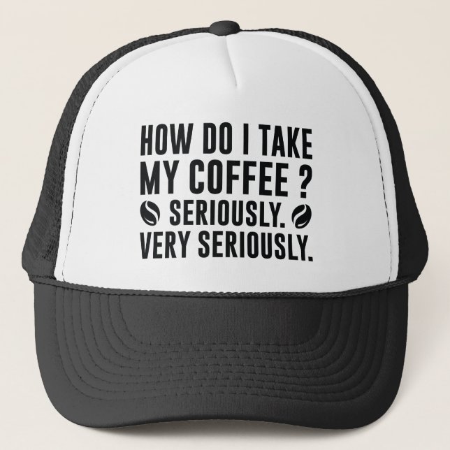 Hur tar jag mitt kaffe? keps (Framsida)