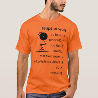 Hur till den satt skivstången t-shirt