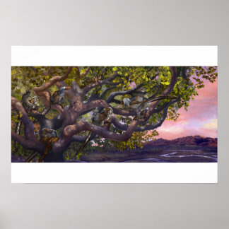Hur trädlevande var unga Deinonychus? Utskrift Poster