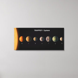 Hur Trappist-1:s sju planeter kan se ut. Canvastryck