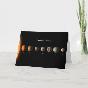 Hur Trappist-1:s sju planeter kan se ut. Kort