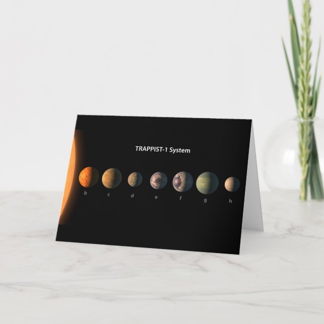 Hur Trappist-1:s sju planeter kan se ut. Kort (Framsida)