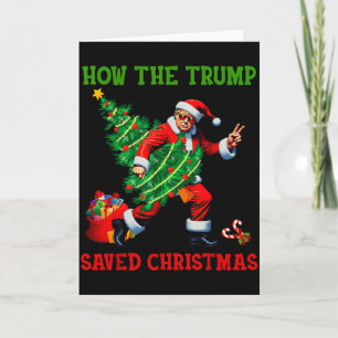 Hur Trump Räddade Julen Rolig Trump Jul Kort