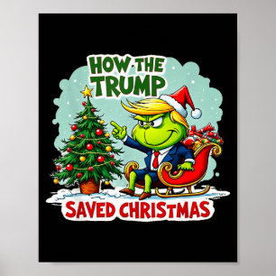 Hur Trump Räddade Julen Roligt Trump Jul Poster