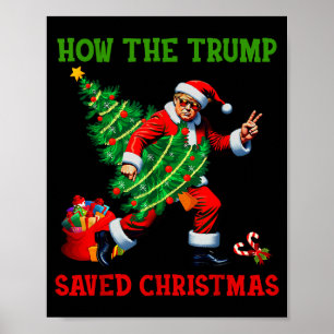 Hur Trump Räddade Julen Roligt Trump Jul Poster
