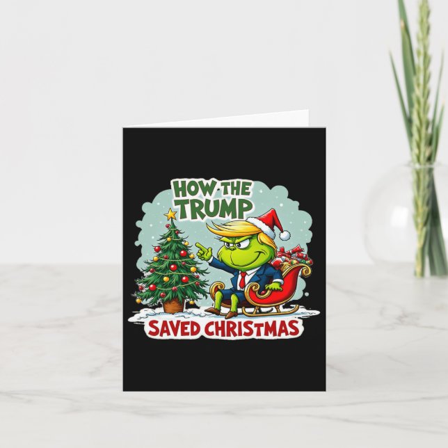 Hur Trump räddade julklapp Christma? Kort (Framsida)
