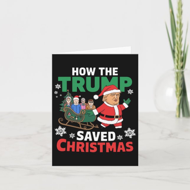 Hur Trump räddade julklapp Christma? Kort (Framsida)