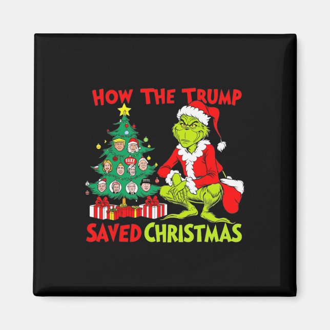 Hur Trump räddade julklapp Christma? Magnet (Framsidan)