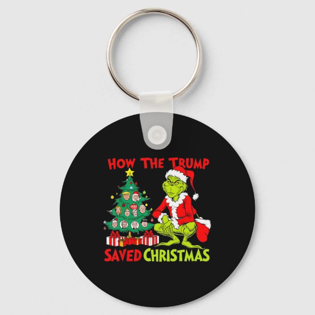 Hur Trump räddade julklapp Christma? Nyckelring (Framsida)