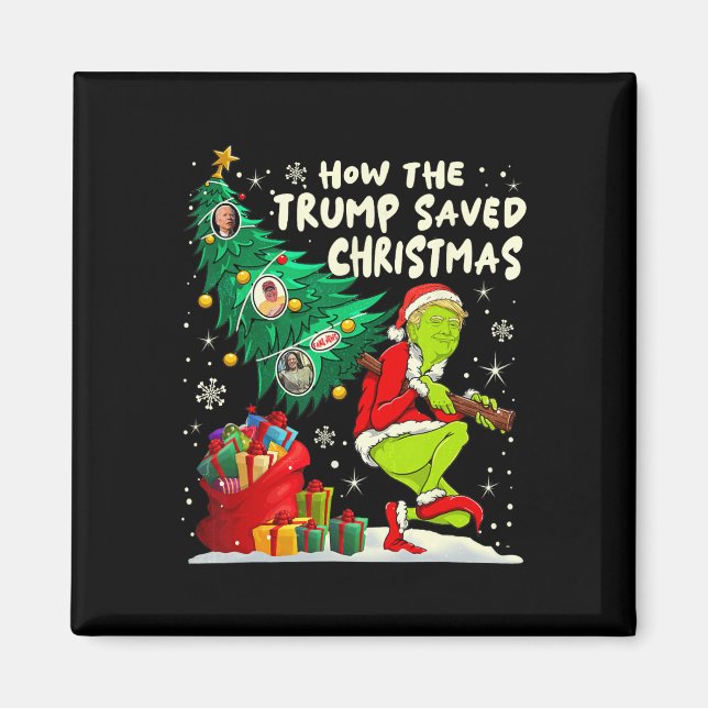 Hur Trump räddade julklapp Magnet (Framsidan)