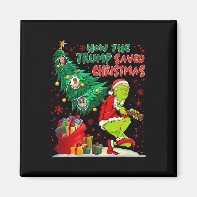 Hur Trump räddade julklapp Magnet (Framsidan)