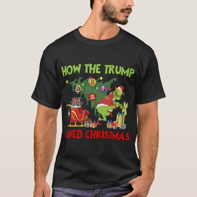 Hur Trump räddade jultomten T Shirt (Framsida)