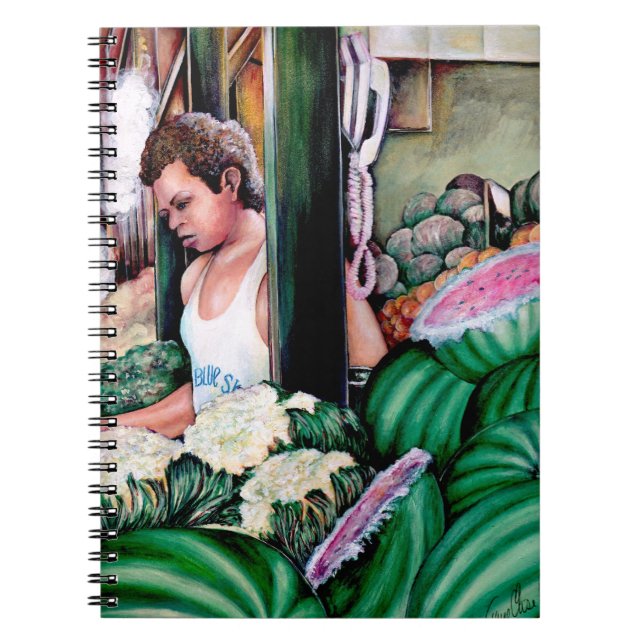 Hur tycker du om melonerna? anteckningsbok med spiral (Framsidan)