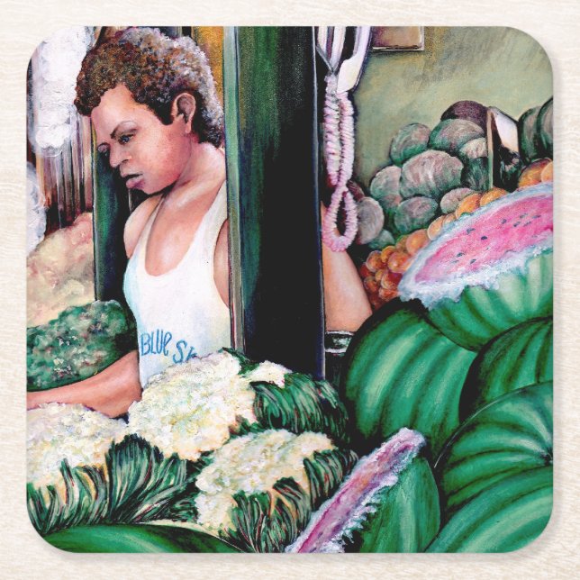 Hur tycker du om melonerna? underlägg papper kvadrat (Framsidan)