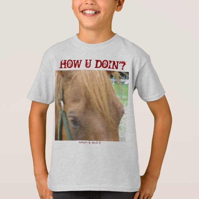 Hur U-Doin'? T Shirt (Framsida)