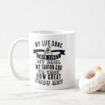 Hur Underbar är din Art Bird Singing Christian? Kaffemugg<br><div class="desc">"Börja din dag med inspiration! Det här vita kaffet mugg har Meggidoos beundransvärda fotografi av en söt sparfågel som sjunger med glädje med musik noter, parad med den älskade hymnen Hur Underbar din Perfekt för morgonkaffe eller kvällstest, är detta trosfyllda mugg en daglig påminnelse om Guds storhet och ger en...</div>