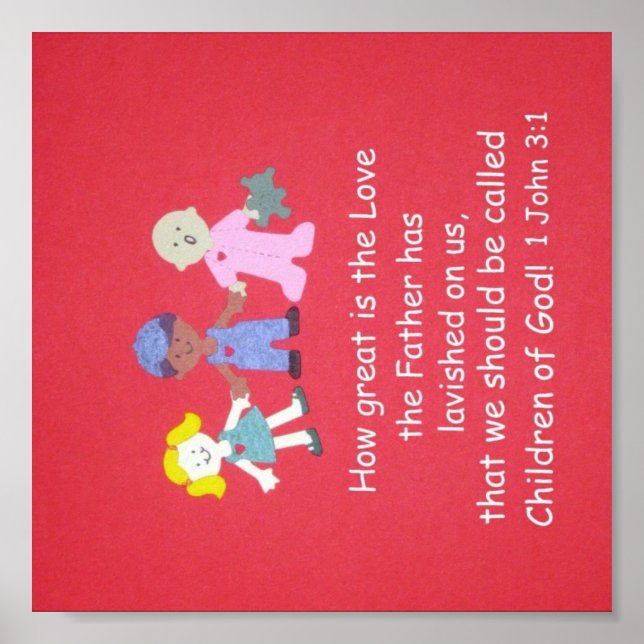Hur underbar är kärlek.. 1 John 3:1? Poster (Framsidan)