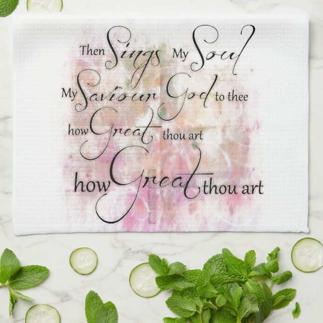 Hur underbar din konsthandduk är kökshandduk (Vikta)