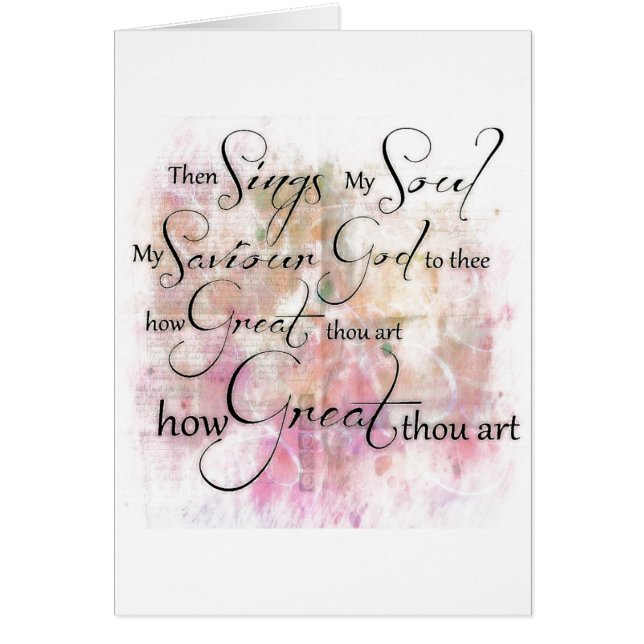 Hur underbar du är hälsningskort (Framsidan)