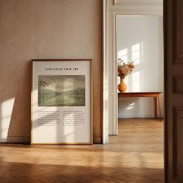 Hur Underbar konsthandeln är Vintagen minimalt Hym Poster