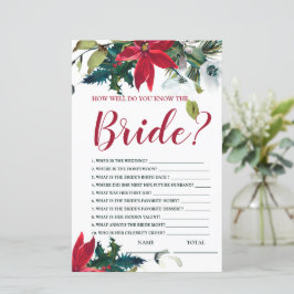 Hur väl känner du till Bride-julet Poinsettia-spel