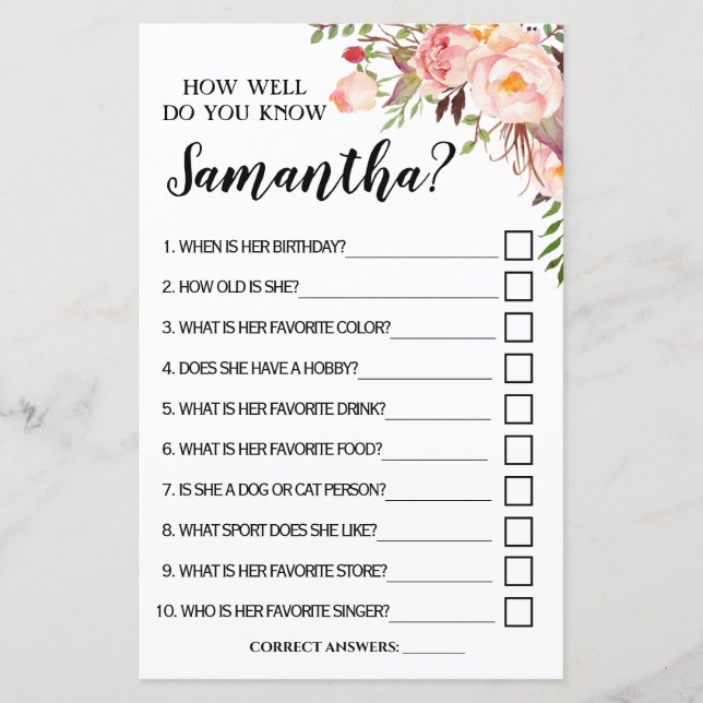 Hur väl känner du till det engelska spanska spelet (Framsida)