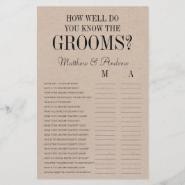 Hur väl känner du till Grooms Rustic LGBTQ?