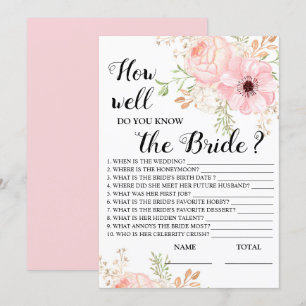 Hur väl känner du till Möhippan för Bride Blommigt Inbjudningar