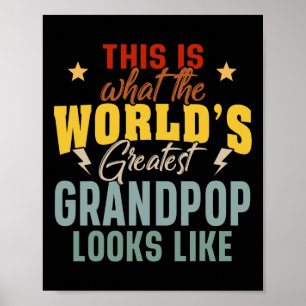 Hur världens bästa farfar ser ut pappa poster