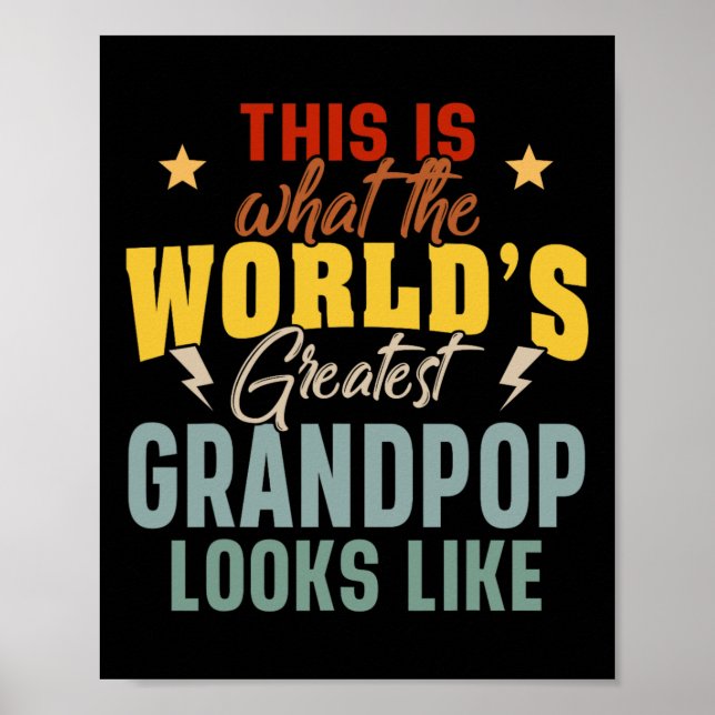 Hur världens bästa farfar ser ut pappa poster (Framsidan)