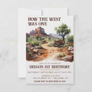 Hur Västern var en! Cowboy ThBäste Birthday Inbjudningar