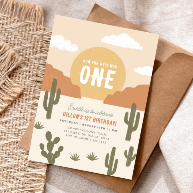 Hur Västern var en cowboydag Inbjudningar (Skapare uppladdad)