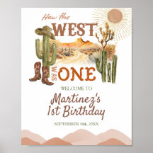 Hur Västern var en Födelsedagsfest Cowboys Välkomn