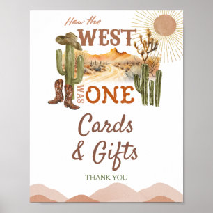 Hur Västern var ett födelsedagscowboykort och gåvo Poster