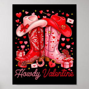 Hur västvärlden valentine western cowgirlstövlar x poster
