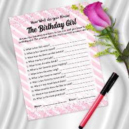 Hur vet du Rosa Cocktail Birthday-spelet?